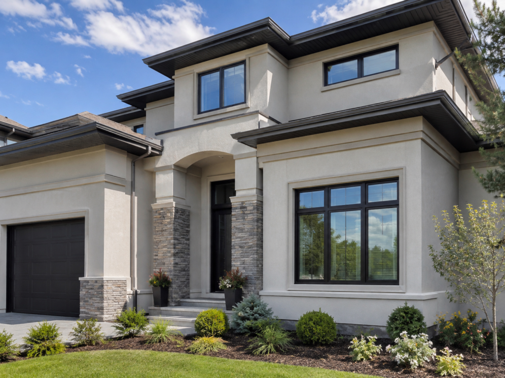 Stucco contractor GTA exterior finishing project